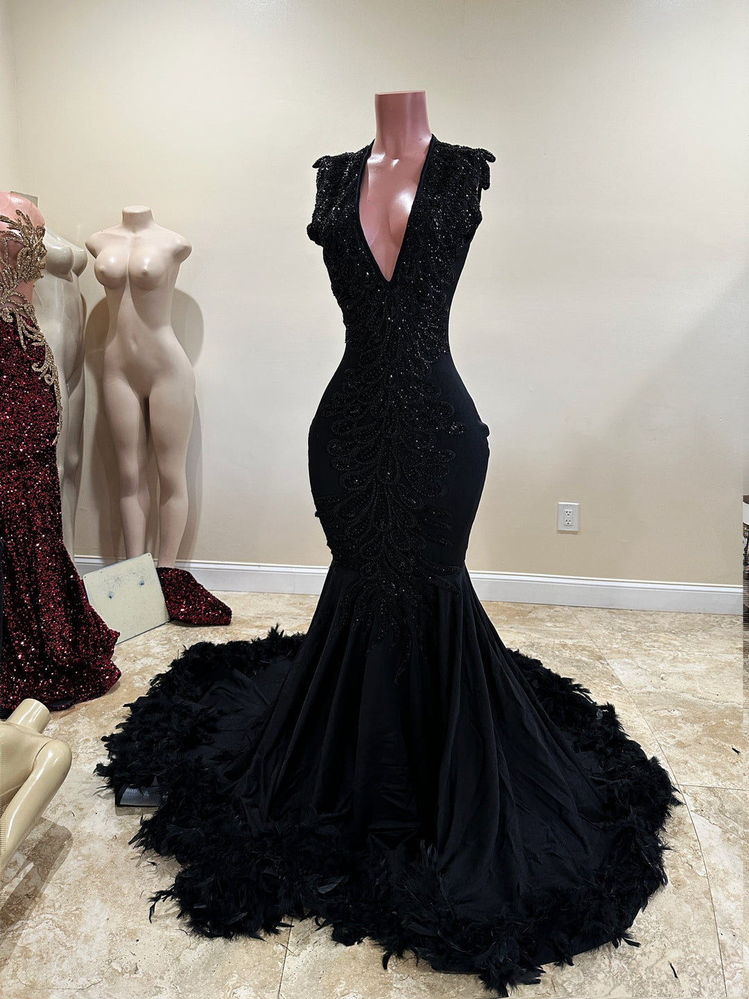 Dangerous Gown (Feathers)